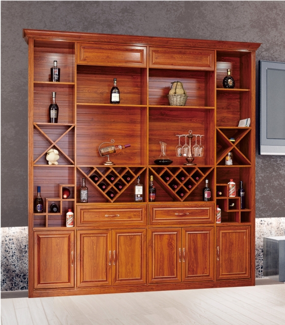 全鋁酒柜-01（風格：中式；顏色：金橡）