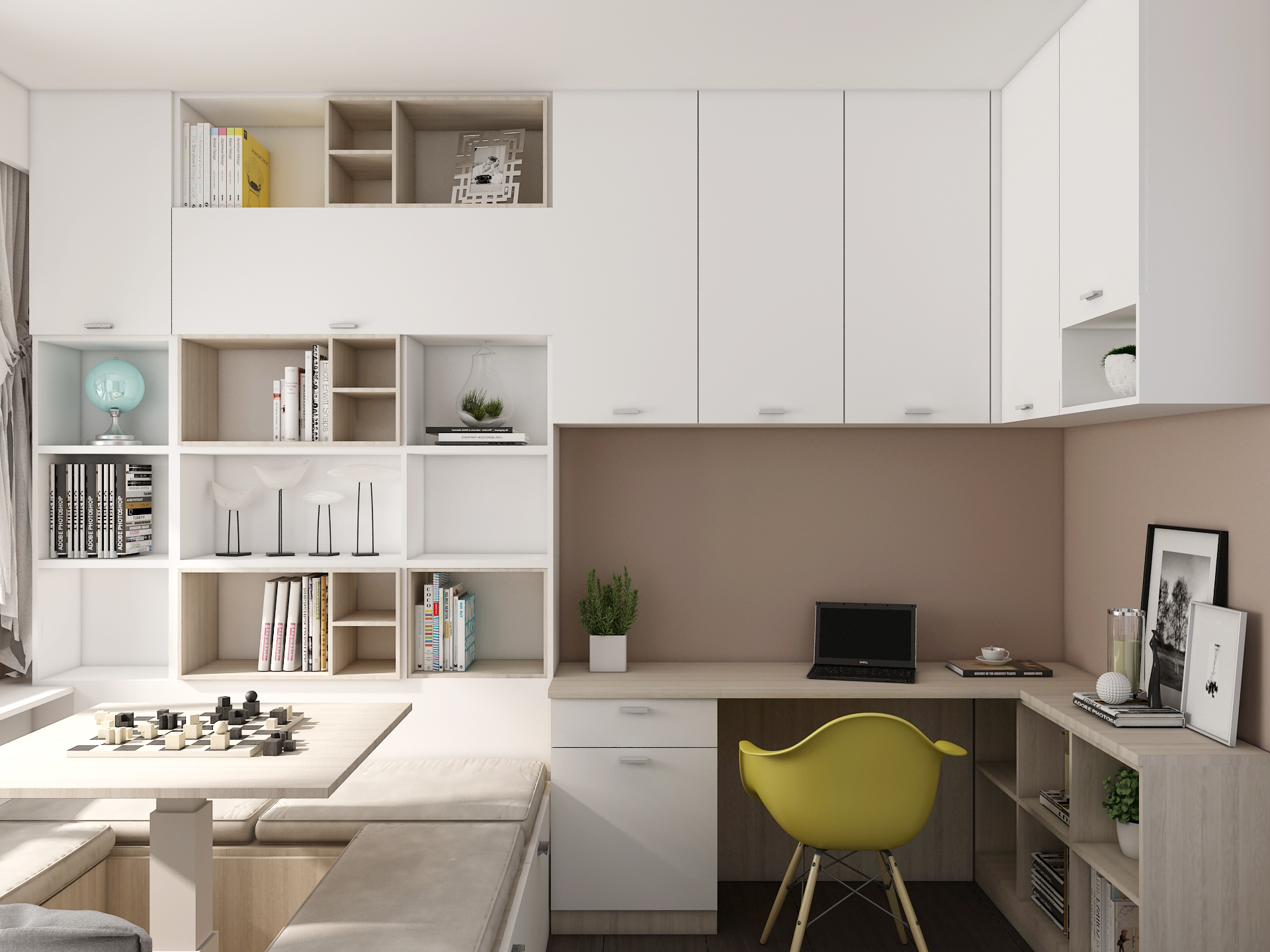 全鋁榻榻米-01（風格：現代；顏色：暖白橡木）